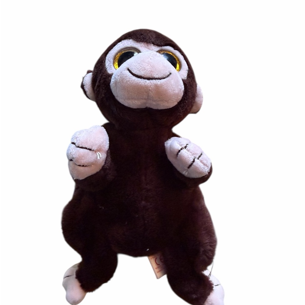 Ty Brown and Cream Plush Monkey